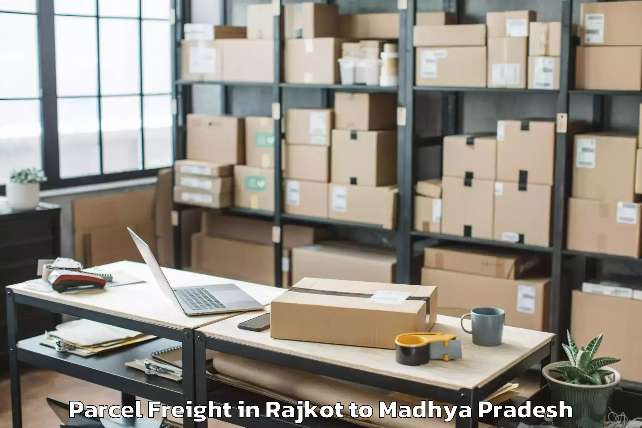 Professional Rajkot to Nagda Parcel Freight